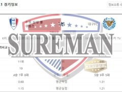 7월6일 K리그 수원삼성블루윙즈 대구FC 스포츠분석 슈어맨