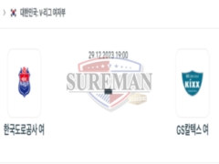 2023년 12월 29일 19:00 V-리그 여자 프로배구 한국도로공사 vs GS칼텍스 천재적인 분석