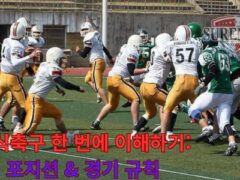 미식축구 한 번에 이해하기: 포지션 & 경기 규칙